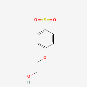 molecular formula C9H12O4S B1340666 Ethanol, 2-[4-(methylsulfonyl)phenoxy]- CAS No. 96939-96-7