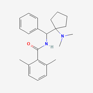 molecular formula C23H30N2O B13406665 N-[[1-(Dimethylamino)cyclopentyl](phenyl)methyl]-2,6-dimethyl benzamide 