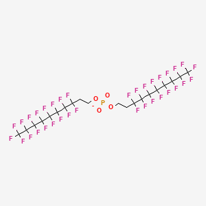 molecular formula C20H8F34O4P- B13406682 bis(3,3,4,4,5,5,6,6,7,7,8,8,9,9,10,10,10-heptadecafluorodecyl) phosphate CAS No. 1411713-91-1