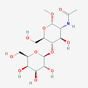molecular formula C15H27NO11 B13406744 methyl 2-(acetylamino)-2-deoxy-4-O-beta-D-galactopyranosyl-alpha-D-glucopyranoside CAS No. 85193-95-9