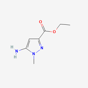 molecular formula C7H11N3O2 B1340675 5-氨基-1-甲基-1H-吡唑-3-羧酸乙酯 CAS No. 70500-80-0