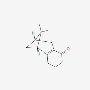 molecular formula C13H18O B13406777 (1R,3R)-2,2-Dimethyl-1,2,3,4,7,8-hexahydro-1,3-methanonaphthalen-5(6H)-one 