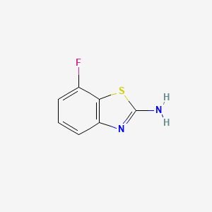 molecular formula C7H5FN2S B1340678 7-氟苯并[d]噻唑-2-胺 CAS No. 20358-08-1