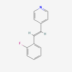 molecular formula C13H10FN B13406791 4-(2-Fluorostyryl)pyridine 