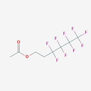 molecular formula C8H7F9O2 B13406805 2-Perfluorobutylethyl acetate CAS No. 80705-15-3