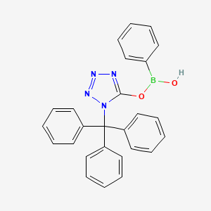 molecular formula C26H21BN4O2 B13406813 (1-Trityl-1H-tetrazol-5-yl)phenylboronic acid 