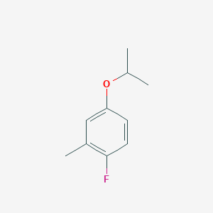 molecular formula C10H13FO B13406846 1-Fluoro-4-isopropoxy-2-methylbenzene 