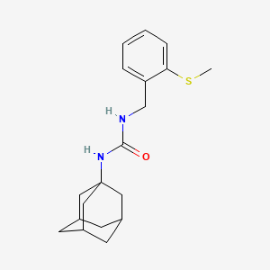 molecular formula C19H26N2OS B13406892 1-(1-Adamantyl)-3-[(2-methylsulfanylphenyl)methyl]urea 