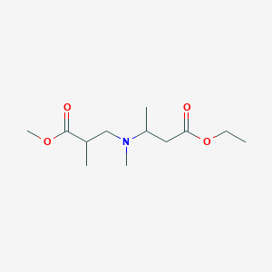 molecular formula C12H23NO4 B13406896 Ethyl 3-((3-Methoxy-2-methyl-3-oxopropyl)(methyl)amino)butanoate 