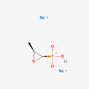molecular formula C3H6Na2O4P+ B13406909 disodium;hydroxy-[(2R,3S)-3-methyloxiran-2-yl]-dioxidophosphanium 