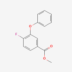 molecular formula C14H11FO3 B13406916 Methyl 4-fluoro-3-phenoxybenzoate CAS No. 117252-08-1