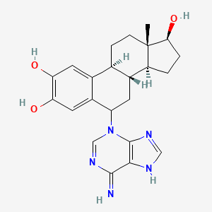 molecular formula C23H27N5O3 B13406924 2-Hydroxy Estradiol 6-N3-Adenine 
