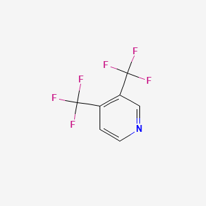 molecular formula C7H3F6N B1340694 3,4-Bis(trifluoromethyl)pyridine CAS No. 20857-46-9