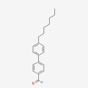 molecular formula C20H24O B13406954 4'-Heptyl[1,1'-biphenyl]-4-carbaldehyde CAS No. 93972-08-8