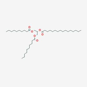 molecular formula C39H74O6 B13406967 1,3-Didecanoyl-2-palmitoyl-glycerol 