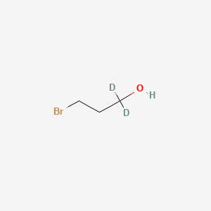 molecular formula C3H7BrO B13406986 3-Bromo-1-propan-1,1-d2-ol 
