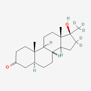 molecular formula C20H32O2 B13406997 Mestanolone-d5 