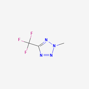 molecular formula C3H3F3N4 B13407067 2-Methyl-5-(trifluoromethyl)tetrazole CAS No. 768-27-4