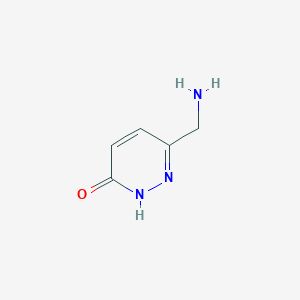 molecular formula C5H7N3O B1340707 3(2H)-Pyridazinone, 6-(aminomethyl)- CAS No. 84554-11-0
