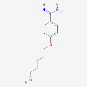 molecular formula C12H18N2O2 B134071 4-(5-Hydroxypentoxy)benzenecarboximidamide CAS No. 97844-81-0