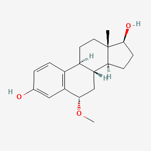 molecular formula C19H26O3 B13407107 Estra-1,3,5(10)-triene-3,17-diol, 6-methoxy-, (6alpha,17beta)- 