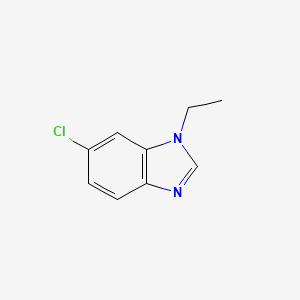 molecular formula C9H9ClN2 B13407114 6-chloro-1-ethyl-1H-1,3-benzodiazole 