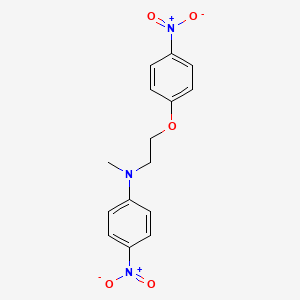 molecular formula C15H15N3O5 B13407139 N-Methyl-N-[2-(4-nitrophenoxy)ethyl]-4-nitrophenylamine 