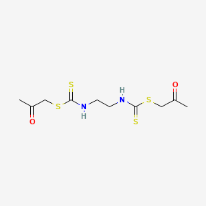 molecular formula C10H16N2O2S4 B13407173 Bis(2-oxopropyl)-ethylene-1,2-bis(carbamodithioate) 