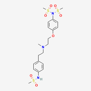 molecular formula C20H29N3O7S3 B13407177 N-Methylsulfonyl Dofetilide 