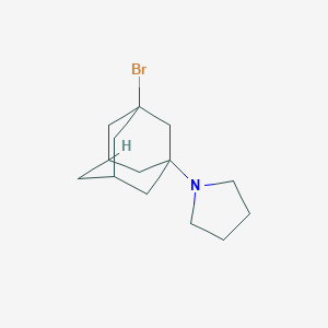 molecular formula C14H22BrN B13407188 1-(3-Bromo-1-adamantyl)pyrrolidine 