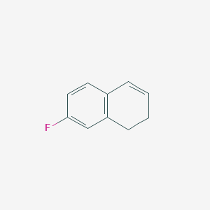 molecular formula C10H9F B13407203 Naphthalene, 7-fluoro-1,2-dihydro- CAS No. 75693-18-4