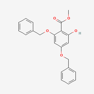 molecular formula C22H20O5 B13407209 Methyl 4,6-Bisbenzyloxy-2-hydroxybenzoate 