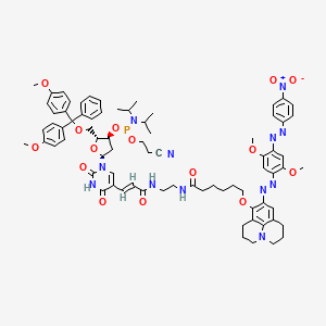 molecular formula C76H89N12O15P B13407223 Bbq-650-DT cep 