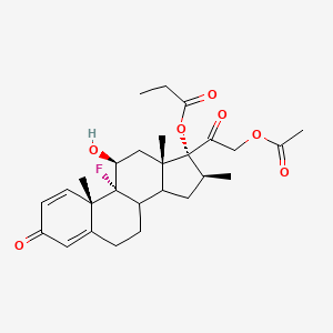 molecular formula C27H35FO7 B13407279 Betamethasone-21-Acetate-17-Propionate 