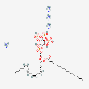molecular formula C47H98N4O22P4 B13407280 1-Stearoyl-2-arachidonoyl-sn-glycero-3-phospho-(1'-myo-inositol-3',4',5'-trisphosphate) (ammonium salt) 