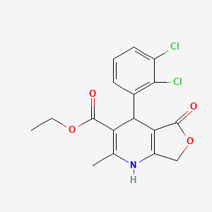 molecular formula C17H15Cl2NO4 B13407291 Felodipine Ester Lactone 