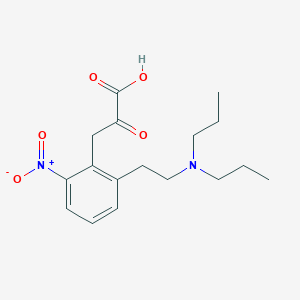 molecular formula C17H24N2O5 B13407303 2-[2-(Dipropylamino)ethyl]-6-nitro-alpha-oxobenzenepropanoic acid CAS No. 97351-95-6