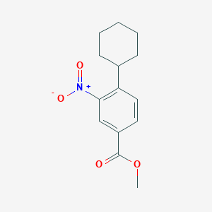 molecular formula C14H17NO4 B13407329 Methyl 4-cyclohexyl-3-nitrobenzoate 
