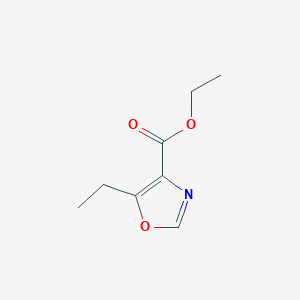 molecular formula C8H11NO3 B1340735 Ethyl 5-ethyl-1,3-oxazole-4-carboxylate CAS No. 32968-45-9