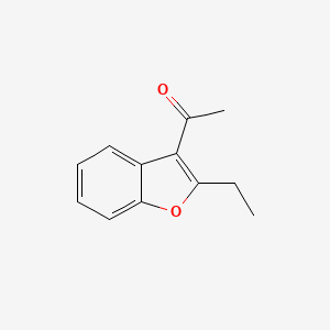 molecular formula C12H12O2 B1340736 3-Acetyl-2-ethylbenzofuran CAS No. 4265-18-3
