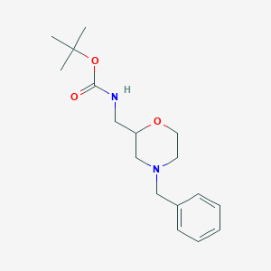 B134074 Tert-butyl (4-benzylmorpholin-2-YL)methylcarbamate CAS No. 146944-34-5