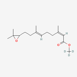 molecular formula C16H26O3 B13407434 trideuteriomethyl (2Z,6E)-9-(3,3-dimethyloxiran-2-yl)-3,7-dimethylnona-2,6-dienoate 