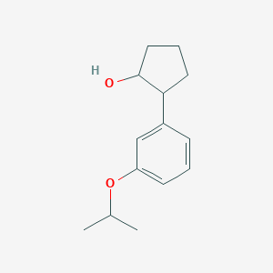 molecular formula C14H20O2 B13407492 trans-2-(3-iso-Propoxyphenyl)cyclopentanol 