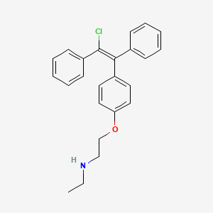 molecular formula C24H24ClNO B13407521 N-Desethyl-E-Clomiphene 