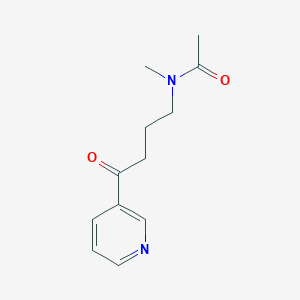 molecular formula C12H16N2O2 B13407522 N-methyl-N-(4-oxo-4-pyridin-3-ylbutyl)acetamide 