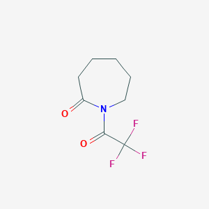 molecular formula C8H10F3NO2 B13407535 1-(Trifluoroacetyl)azepan-2-one CAS No. 74681-69-9