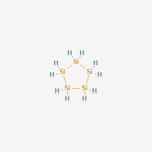 molecular formula H10Si5 B13407552 Pentasilolane 