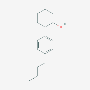 molecular formula C16H24O B13407555 trans-2-(4-n-Butylphenyl)cyclohexanol 