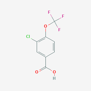 molecular formula C8H4ClF3O3 B134076 3-Chloro-4-(trifluoromethoxy)benzoic acid CAS No. 158580-93-9