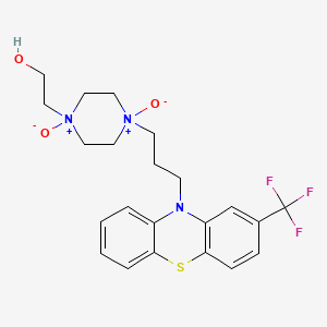 molecular formula C22H26F3N3O3S B13407633 Fluphenazine Di N'-Oxide 